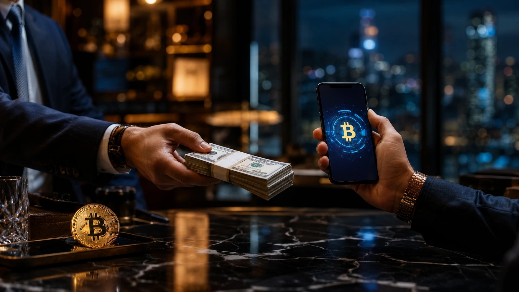 BTC в доллары наличными в 2026 году